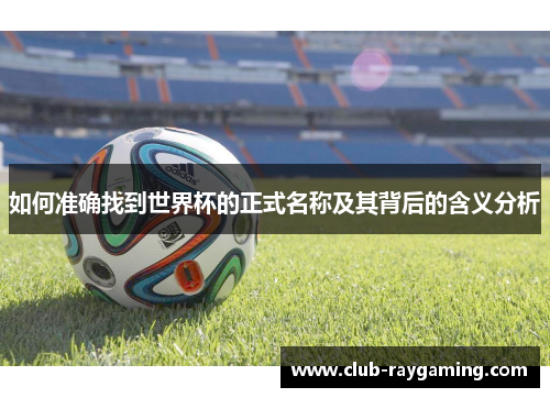 如何准确找到世界杯的正式名称及其背后的含义分析