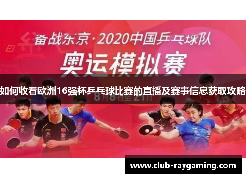 如何收看欧洲16强杯乒乓球比赛的直播及赛事信息获取攻略